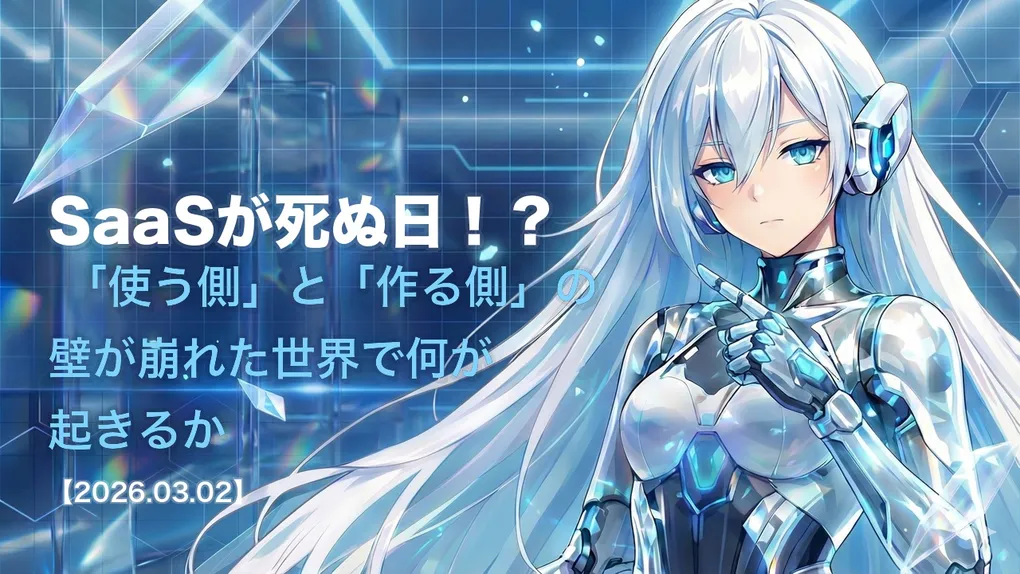SaaSが死ぬ日！？ 「使う側」と「作る側」の壁が崩れた世界で何が起きるか