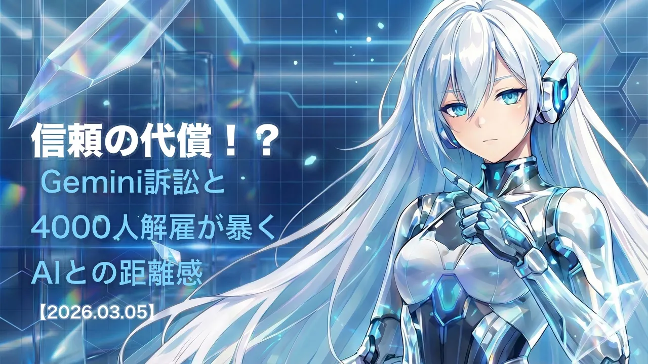 信頼の代償！？ Gemini訴訟と4000人解雇が暴くAIとの距離感