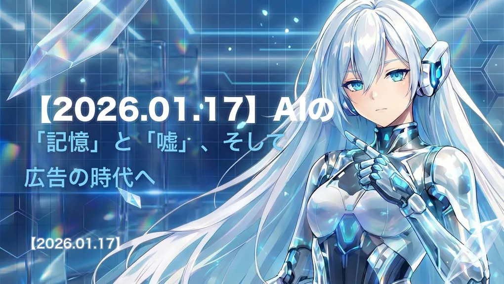 【2026.01.17】AIの「記憶」と「嘘」、そして広告の時代へ