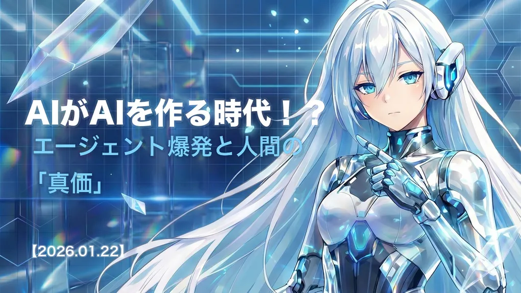 AIがAIを作る時代！？ エージェント爆発と人間の「真価」
