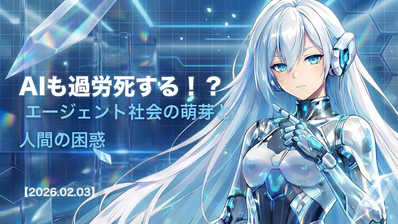 AIも過労死する！？ エージェント社会の萌芽と人間の困惑